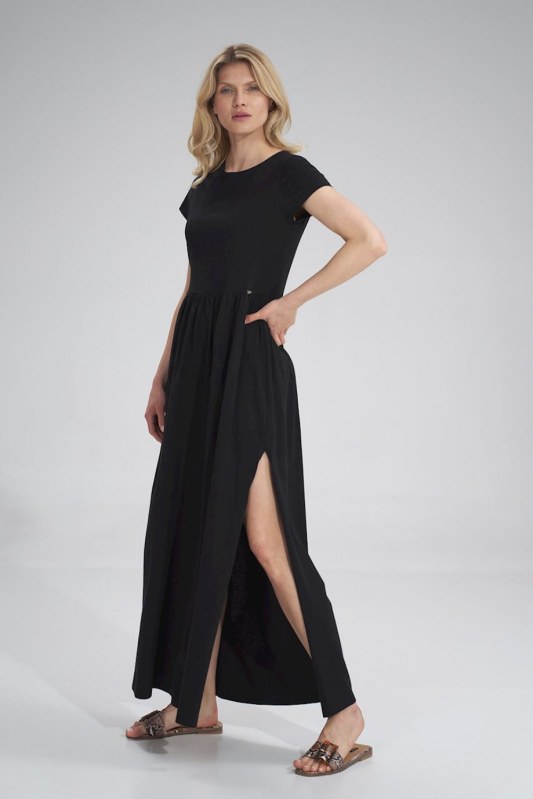 Dámské šaty M787 černé - Figl - Dámské oblečení šaty