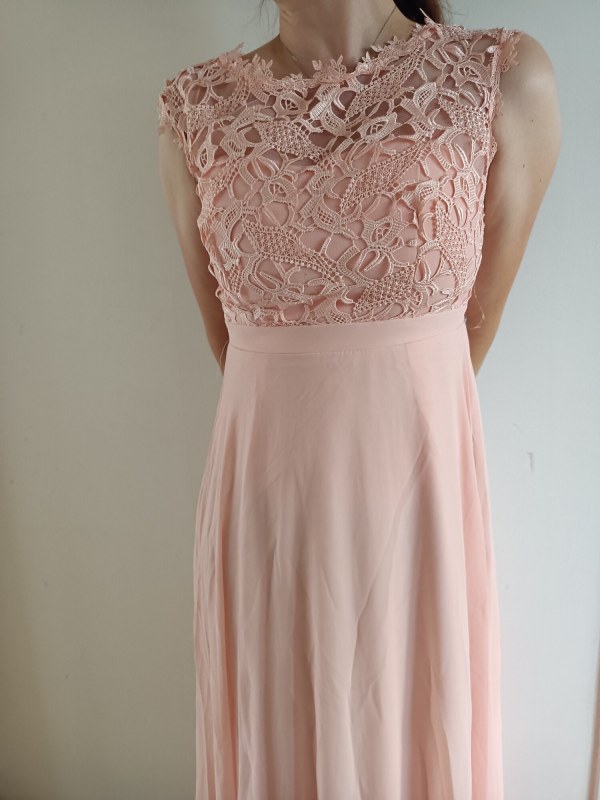 Dámské šaty dlouhé Lenka korálově růžové - EVA&LOLA - Dámské oblečení šaty
