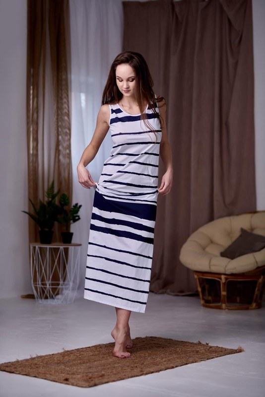 Dámské šaty Dress 0153 Bílá/černá - Effetto - Dámské oblečení šaty