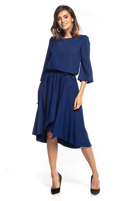 Denní šaty T347/4 tmavě modrá - Tessita - Dámské oblečení šaty