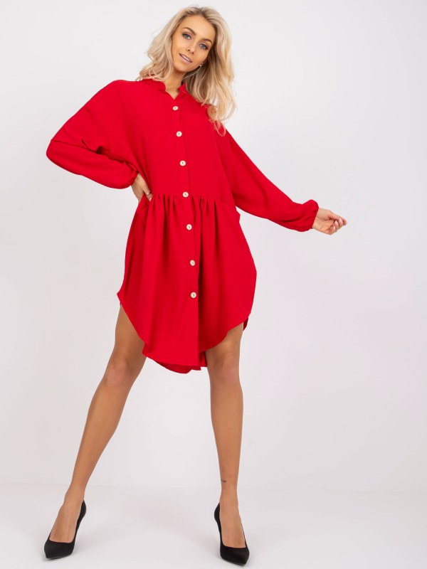 Dámské šaty CHA-SK-1027.15 Tmavě červená - FPrice - šaty