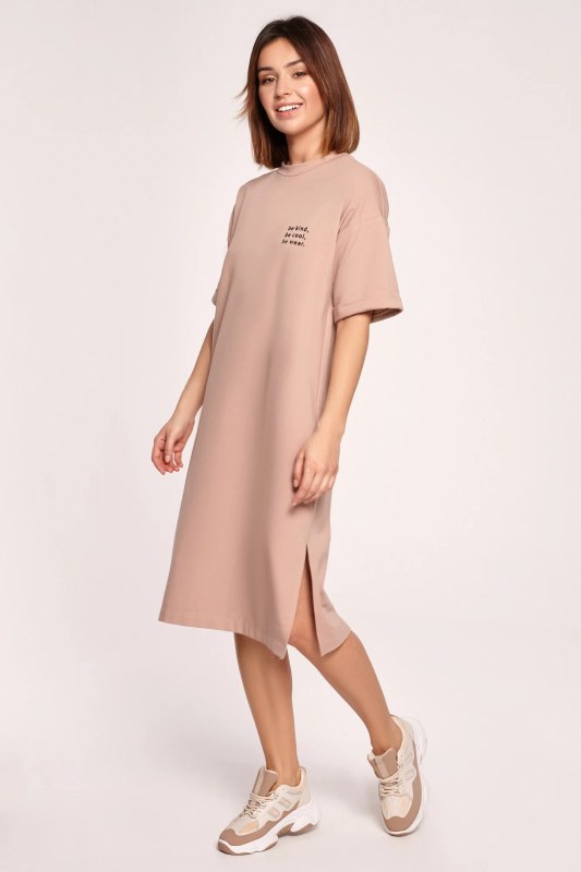 Dámské šaty B194 Mocca - BeWear