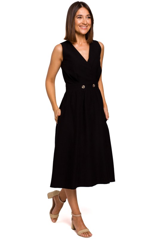 Dámské šaty S224 černé - Stylove - Dámské oblečení šaty
