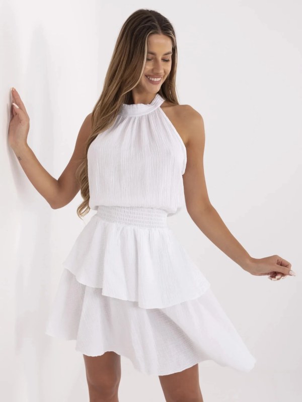 Šaty MI SK 92166.71P bílé - Fprice