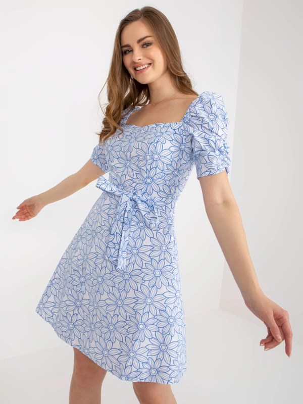 Dámské šaty LK SK 509002.03P bílo-modré - FPrice