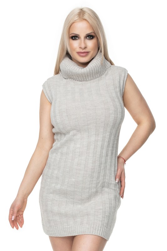 Dámské šaty s žebrovanou strukturou model 131595 PeeKaBoo