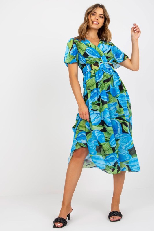 Dámské šaty s květinovým vzorem model 196200 Italy Moda