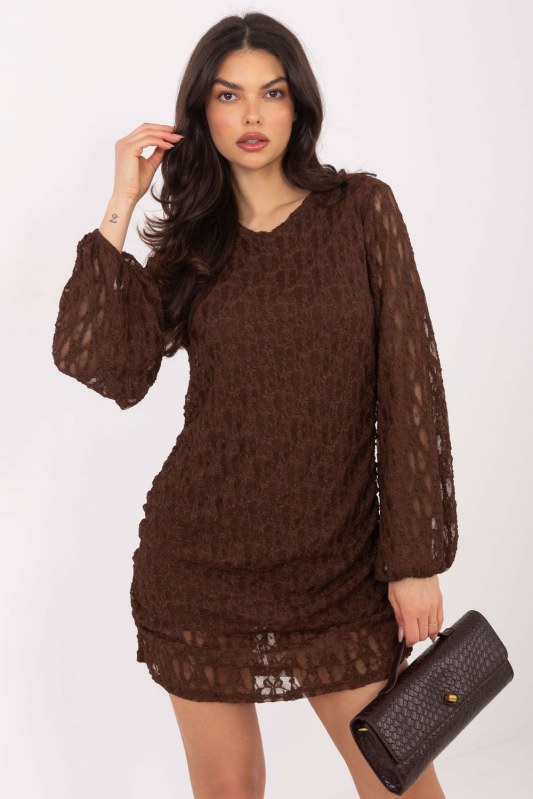 Krátké šaty s krajkou model 222591 Italy Moda