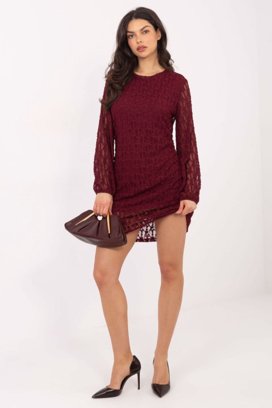 Krátké šaty s krajkou model 222592 Italy Moda