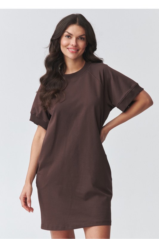 Dámské šaty oversize model 226890 Makadamia