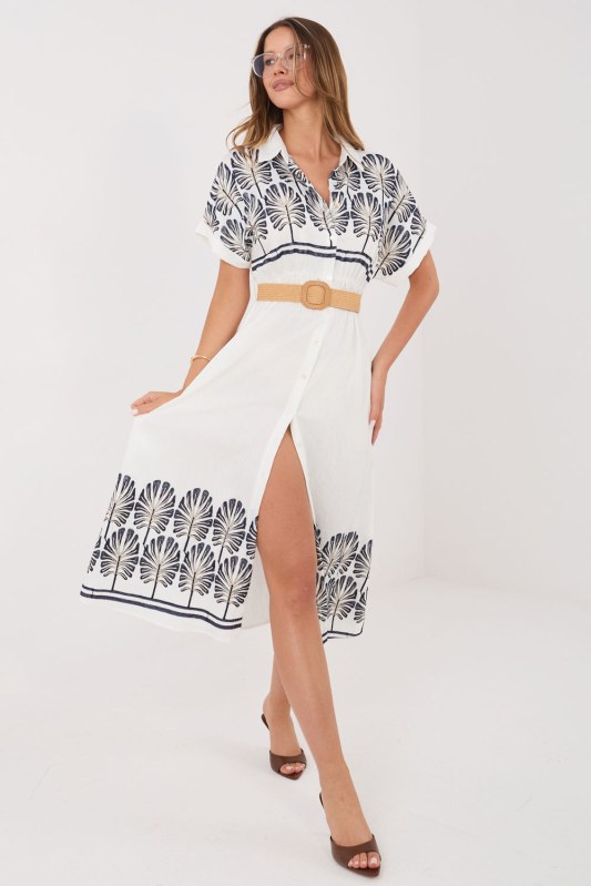 Dámské šaty s květinovým vzorem model 228870 Italy Moda