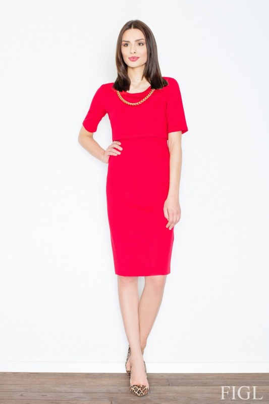 Dámské šaty M446 red - FIGL - Dámské oblečení šaty