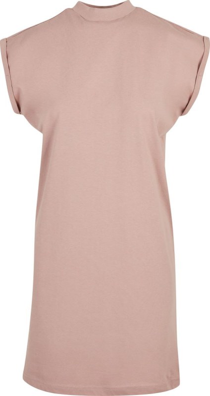Build your Brand BY 101 Tričkové šaty se stojáčkem 56.0101 dusk rose
