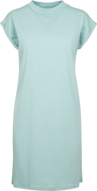 Build your Brand BY 101 Tričkové šaty se stojáčkem 56.0101 blue mint