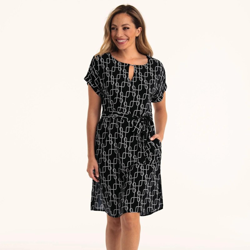 Style Parma šaty 8609 černobílá - Anita Classix