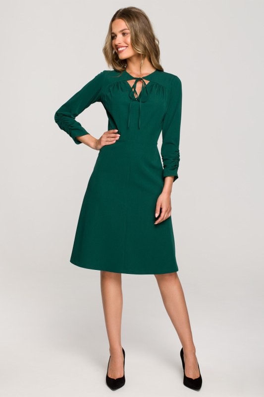 Stylove Dress S325 Green - Dámské oblečení šaty