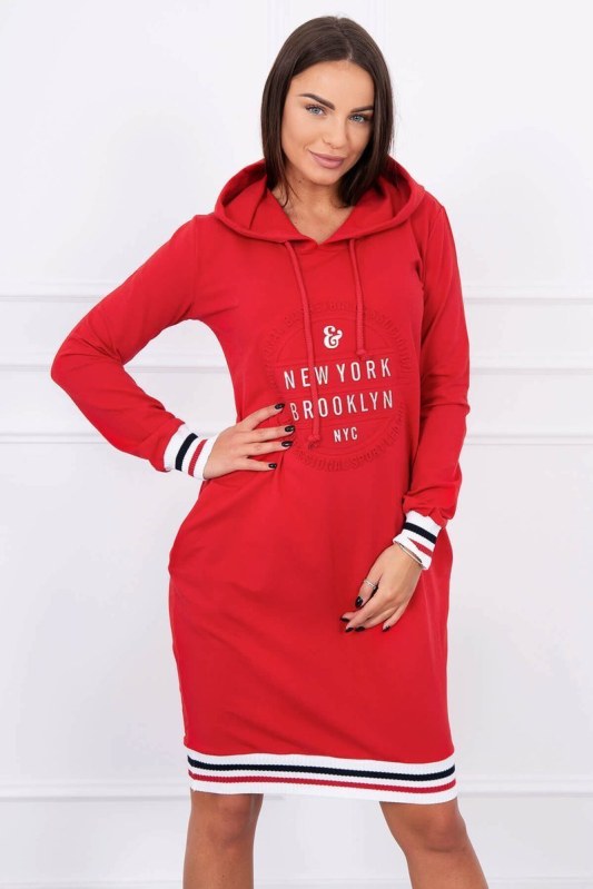 Šaty brooklynské červené - Dámské oblečení šaty
