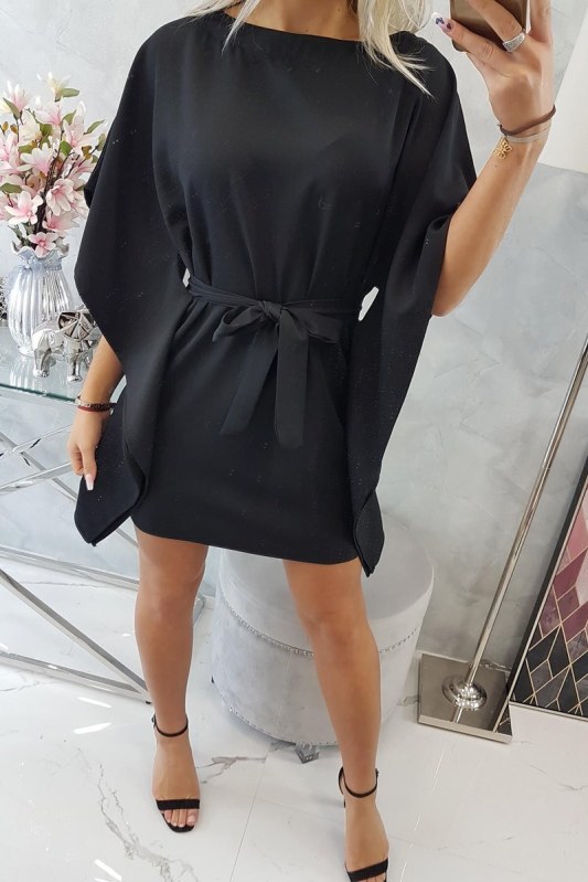 Šaty batwings Oversize černé - Dámské oblečení šaty