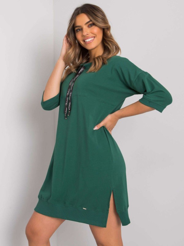 Tmavě zelené ležérní šaty od Earnestine - Dámské oblečení šaty