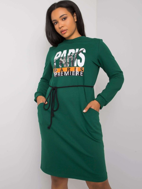 Zelené bavlněné šaty od Lareen - Dámské oblečení šaty