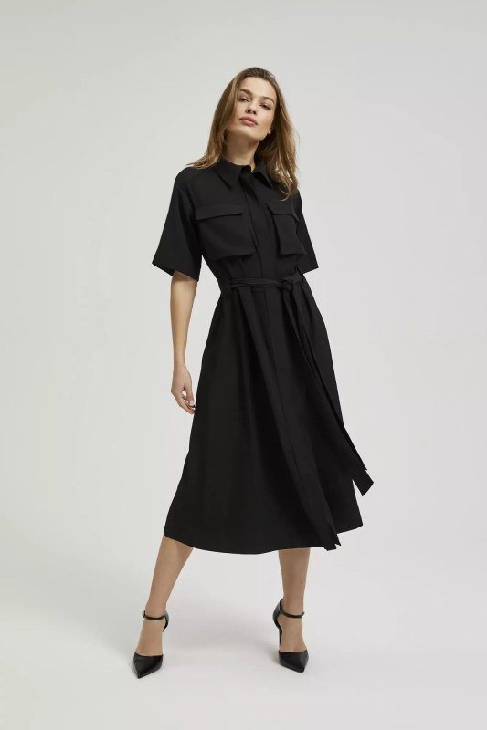 Dámské černé šaty - Dámské oblečení šaty