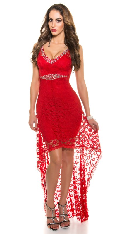 Podívejte se na červený koberec!Sexy šaty Koucla s kamínky - Dámské oblečení šaty