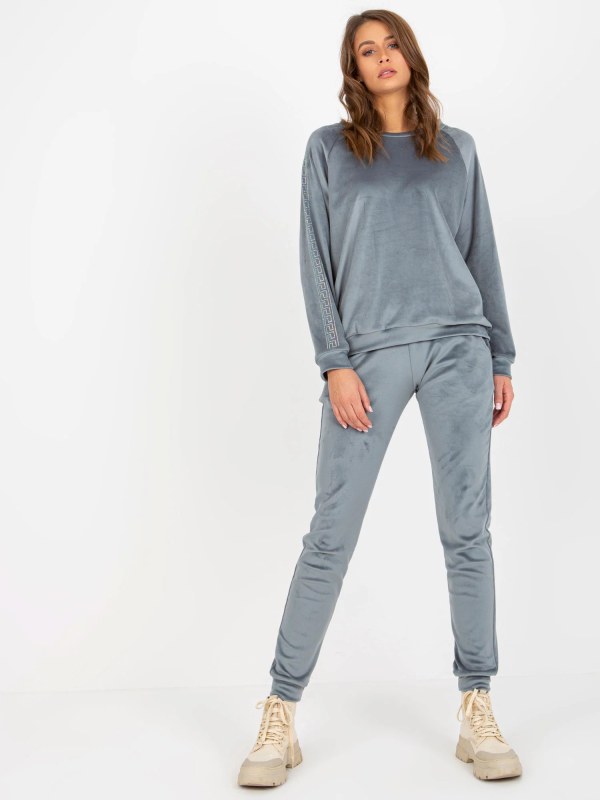 Dámská souprava RV KMPL 8436.40 šedo/modrá - Fashion Relevance - Dámské oblečení soupravy a&nbsp;komplety