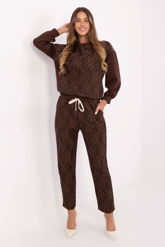 Tepláková souprava s vysokým pasem model 223207 Italy Moda