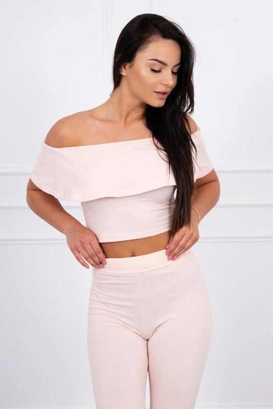 Frill set pudr růžový - Dámské oblečení soupravy a&nbsp;komplety