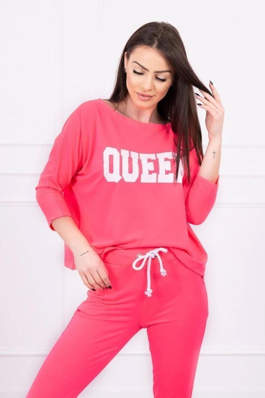 Sada s růžovým neonovým potiskem Queen