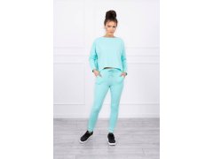 Souprava s oversize halenkou mint