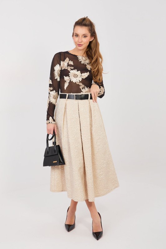 Sukně s květinovým vzorem model 224279 Rue Paris