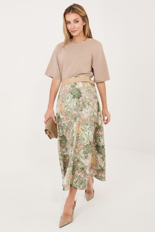 Sukně s květinovým vzorem model 230173 Italy Moda