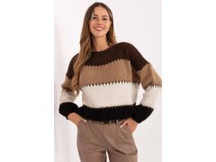 Svetr s&nbsp;proužky model 219186 Italy Moda