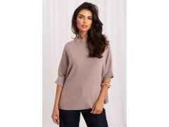 Svetr s krátkým rukávem oversize model 231503 Italy Moda