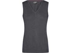 Daiber JN 656 Dámská svetrová vesta s výstřihem do V 02.0656 anthracite melange