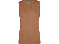 Daiber JN 656 Dámská svetrová vesta s výstřihem do V 02.0656 camel
