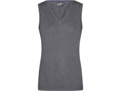 Daiber JN 656 Dámská svetrová vesta s výstřihem do V 02.0656 grey heather