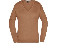 Daiber JN 658 Dámský svetr s výstřihem do V 02.0658 camel