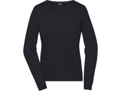 Daiber JN 1313 Dámský svetr s&nbsp;kulatým výstřihem 02.1313 black