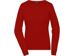Daiber JN 1313 Dámský svetr s kulatým výstřihem 02.1313 red