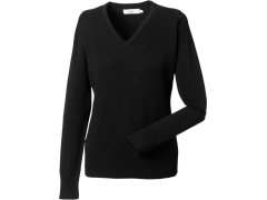 Russell Athletic 710F Dámský pletený svetr s&nbsp;výstřihem do V 11.710F black