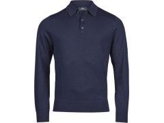 Tee Jays TJ 6002 Polo pletený svetr 18.6002 navy