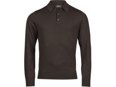 Tee Jays TJ 6002 Polo pletený svetr 18.6002 mocha