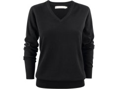 James Harvest Ashland V-Neck Women Dámský svetr s&nbsp;výstřihem do V 62.2505 black
