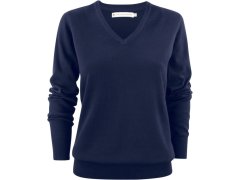 James Harvest Ashland V-Neck Women Dámský svetr s&nbsp;výstřihem do V 62.2505 navy
