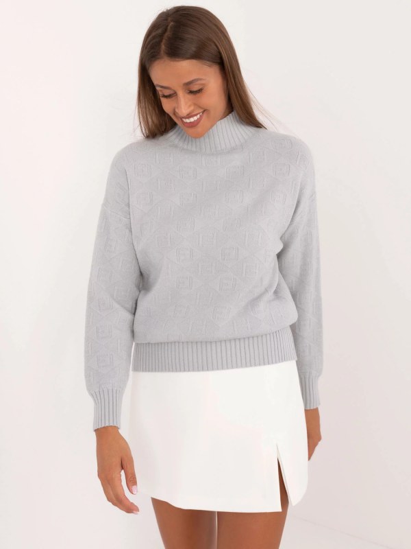 Dámský svetr jumper AT SW 2339.54 šedý - FPrice - Dámské oblečení svetry