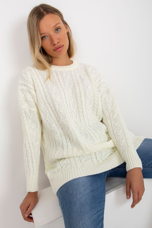 Dlouhý svetr model 174740 Rue Paris - Dámské oblečení svetry