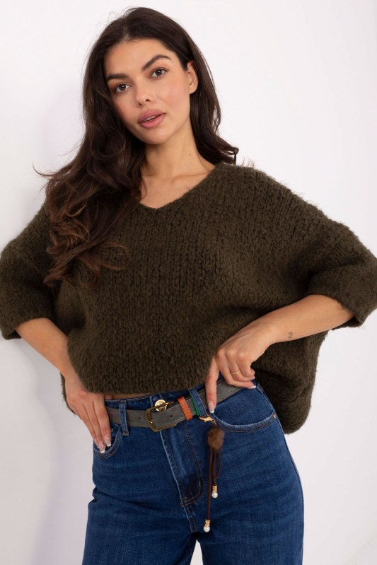 Svetr s&nbsp;dlouhým rukávem model 231505 Italy Moda - Dámské oblečení svetry