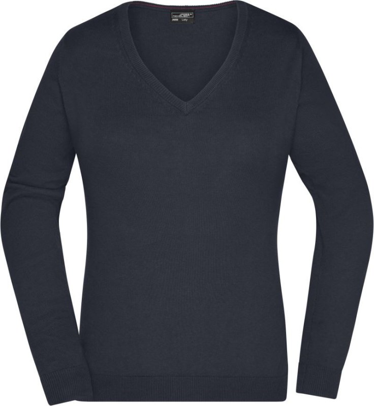 Daiber JN 658 Dámský svetr s výstřihem do V 02.0658 black